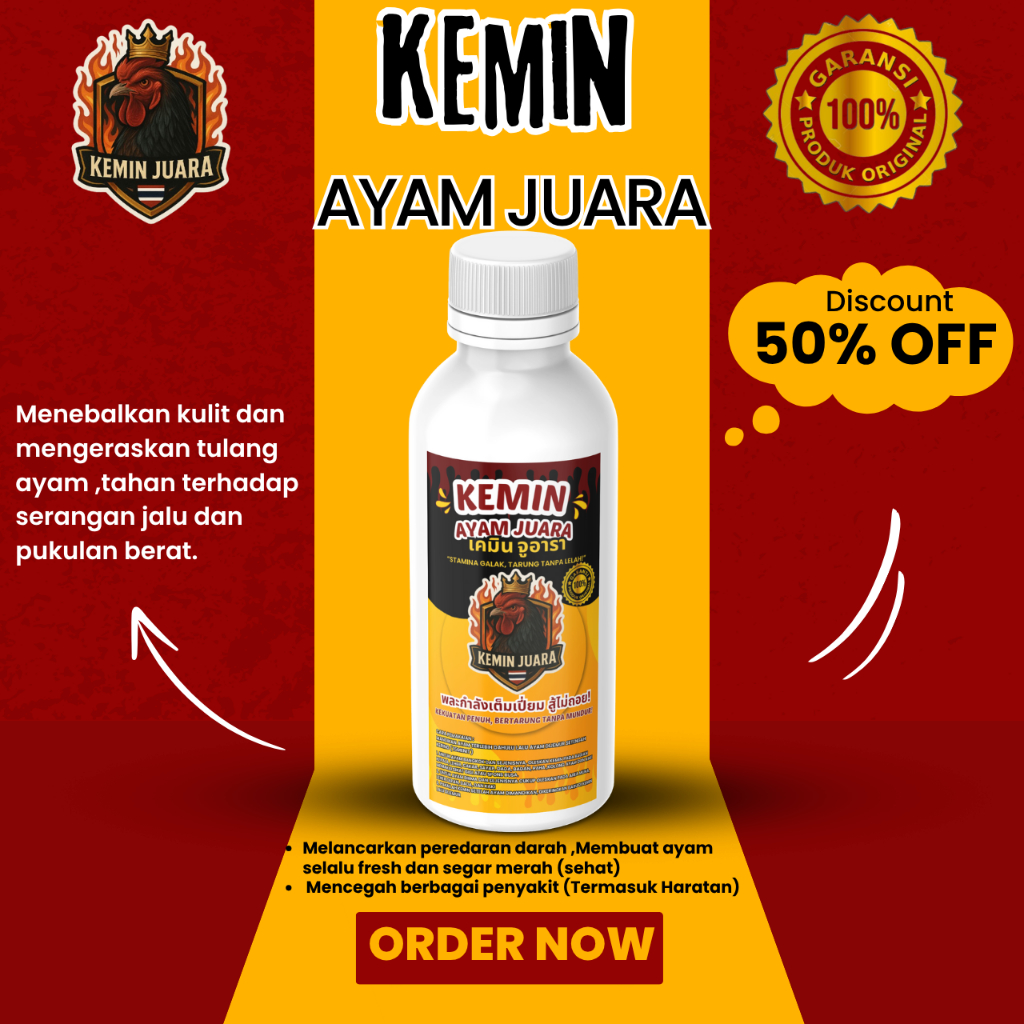 KEMIN AYAM 250ML KHUSUS ADUAN JAGO BANGKOK THAILAND JUARA