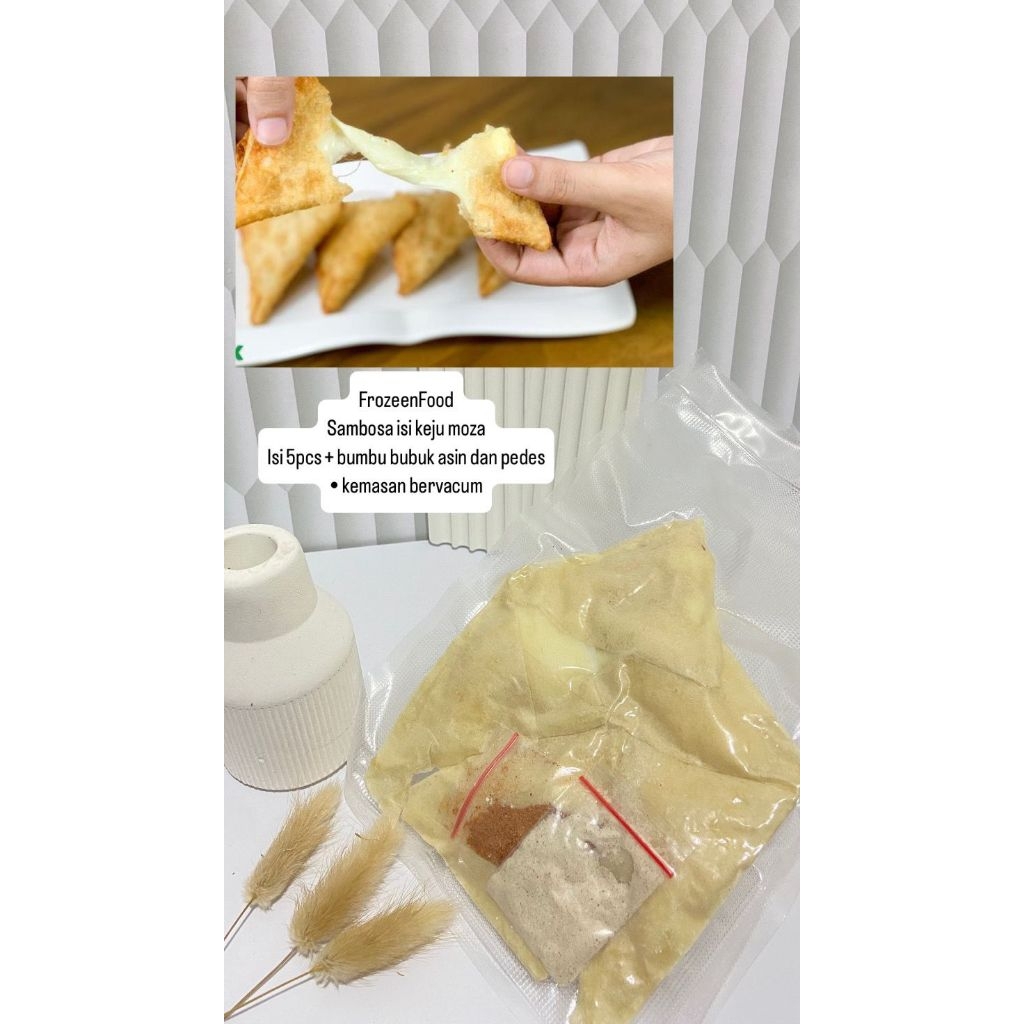

sambosa isi keju moza