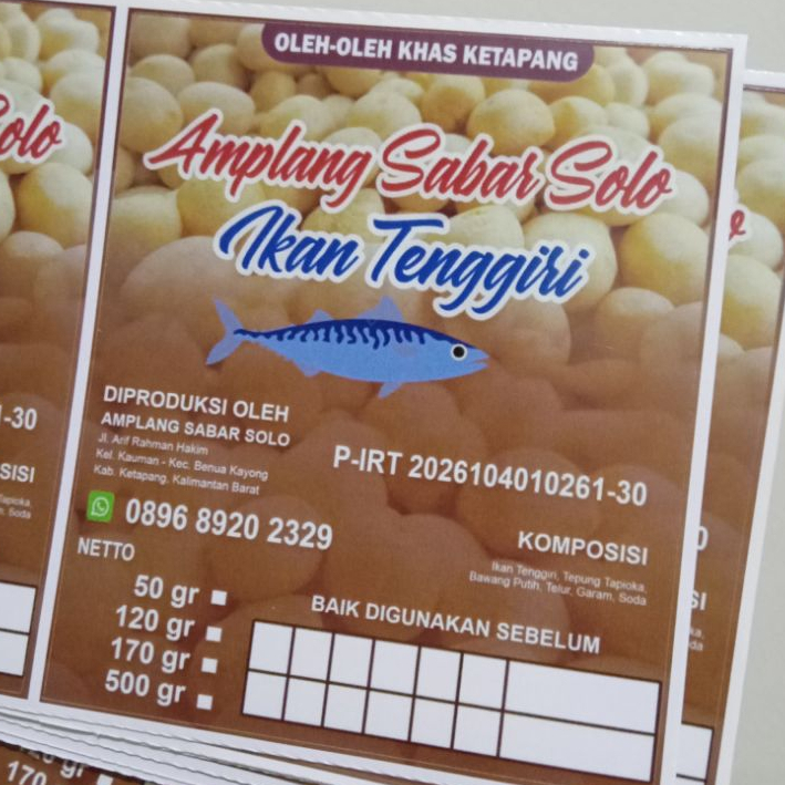 

Label Produk 8x9cm