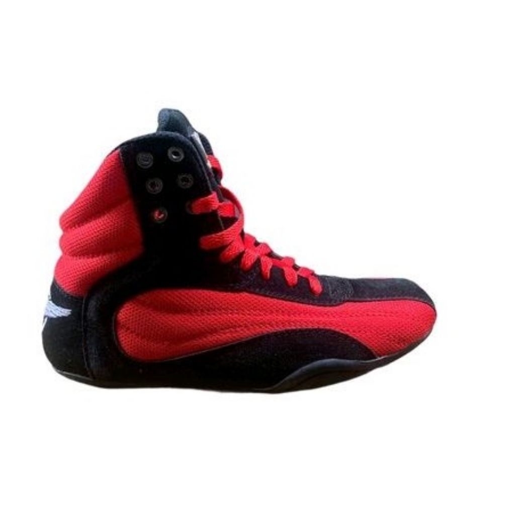 Onemore Sepatu Fitnes Gym dan Squat Art 002 Warna Merah Kombinasi Hitam