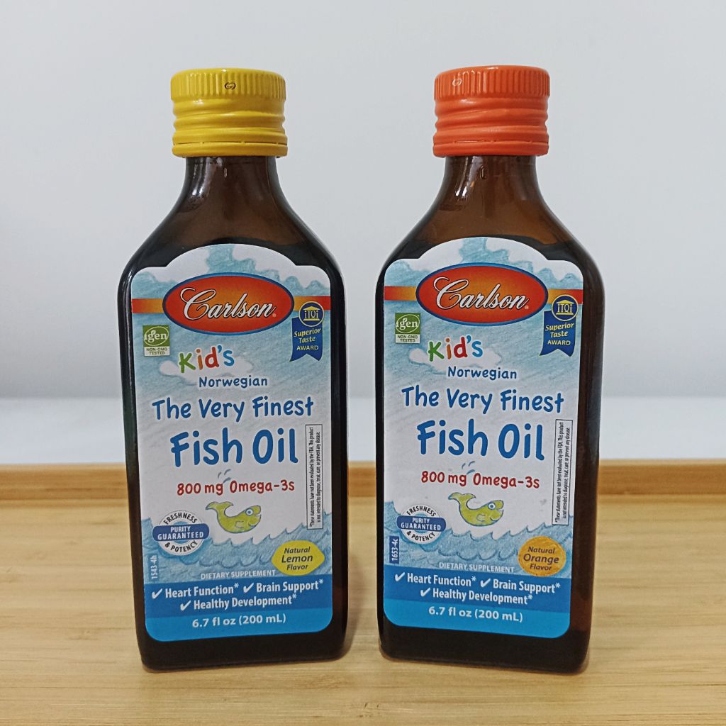CARLSON KIDS NORWEGIAN THE VERY FINEST FISH OIL 200 ML / MINYAK IKAN / SUPLEMEN OMEGA 3 ANAK