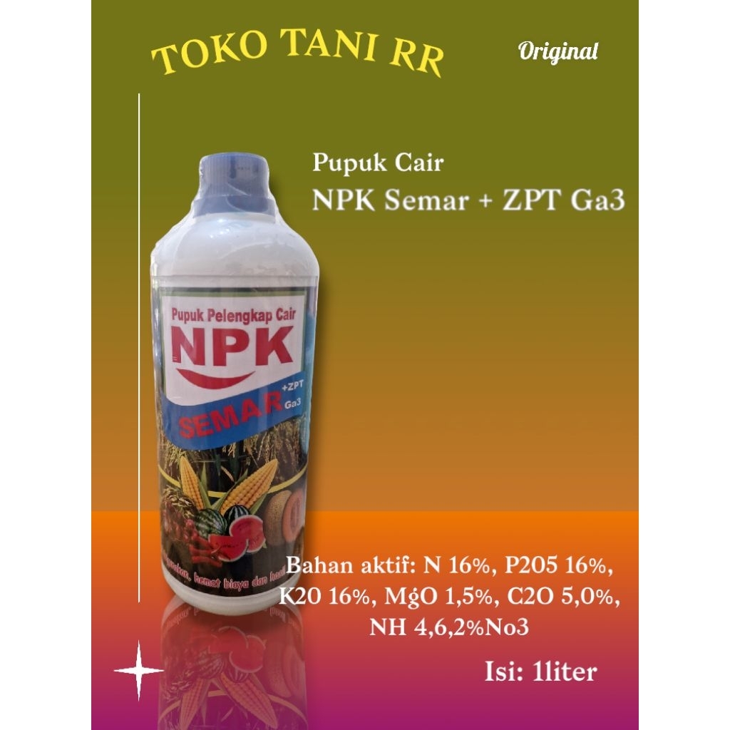 Pupuk Cair NPK Semar+ZPT Ga3 1Liter