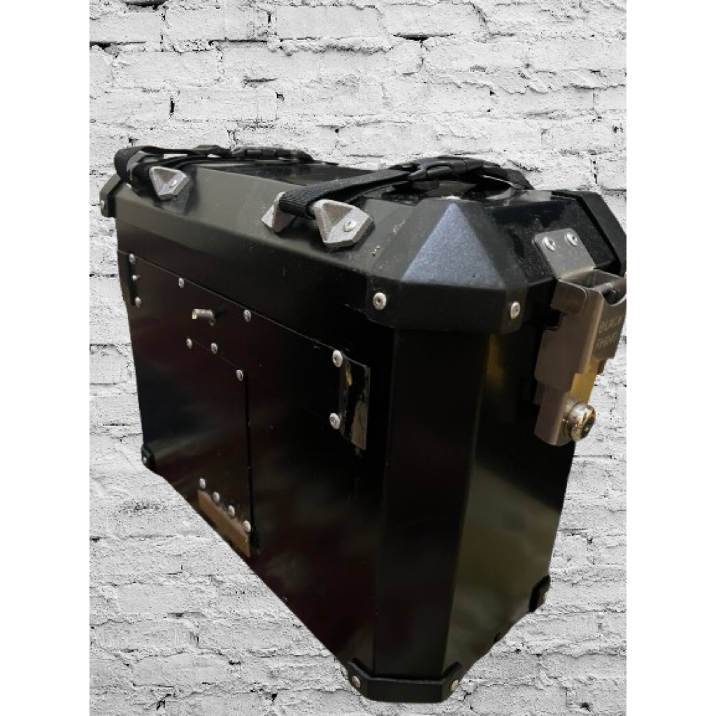 Side Box Alumunium Pannier Badak Hitam 27 Liter | Box Pannier Touring