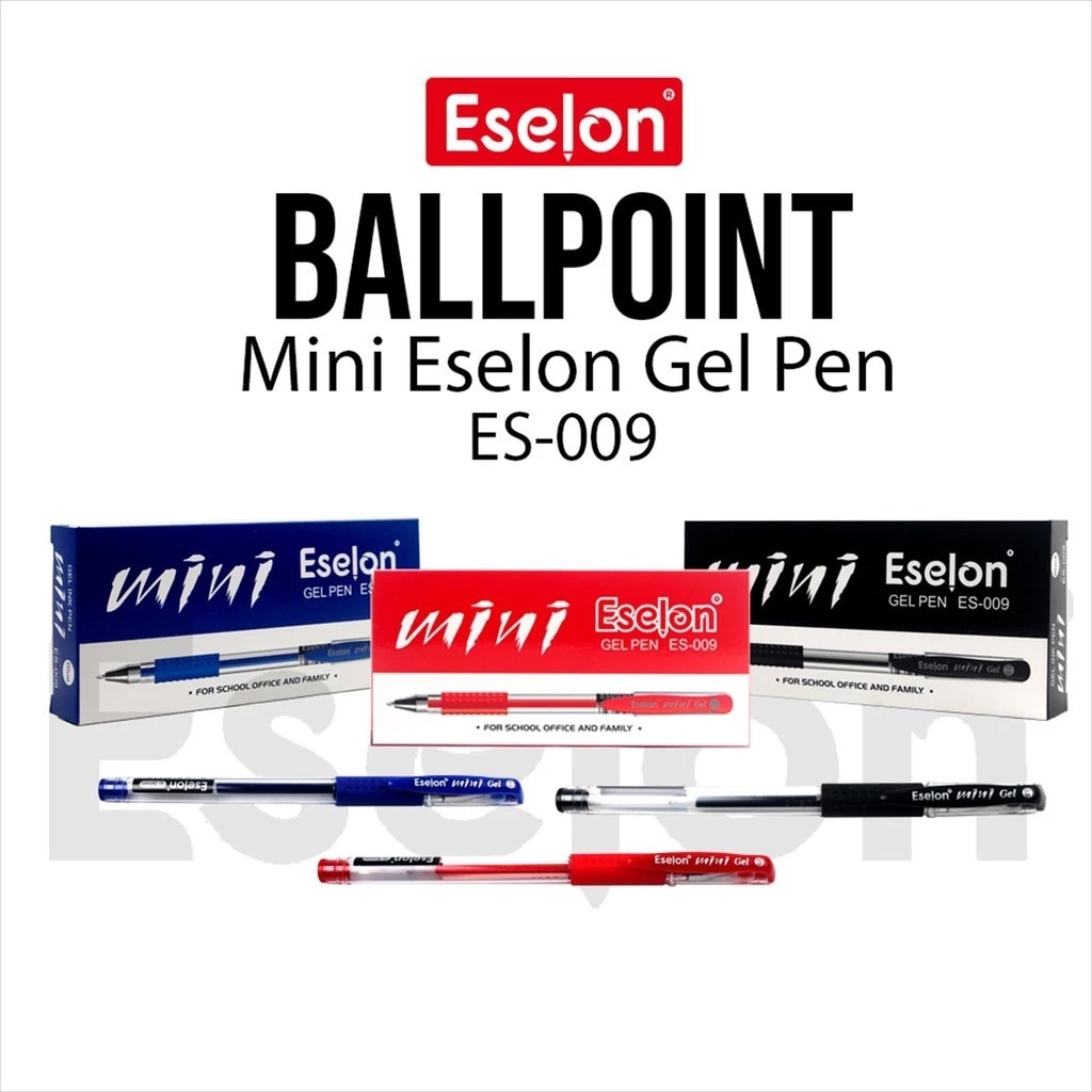 

Pulpen / 12pcs pulpen gel /ballpoint / Pulpen gel MINI Eselon ES009