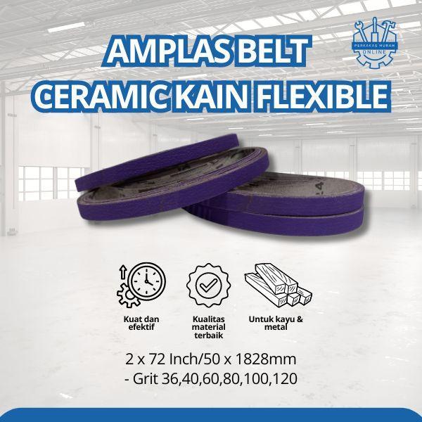 Amplas Belt Ceramic Kain Flexible 1" x 30 Inch