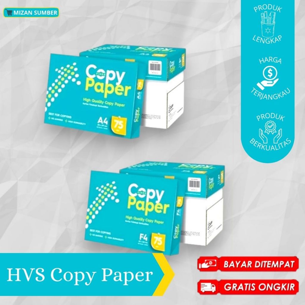 

KERTAS HVS A4 & F4 75 GSM COPY PAPER / KERTAS HVS / MURAH / BERKUALITAS / CIREBON / BISA COD / GRATIS ONGKIR