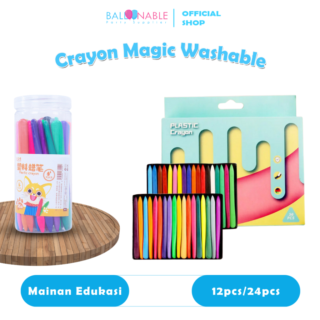 

Crayon Magic Washable Untuk Mainan Edukatif Anak Non Toxic