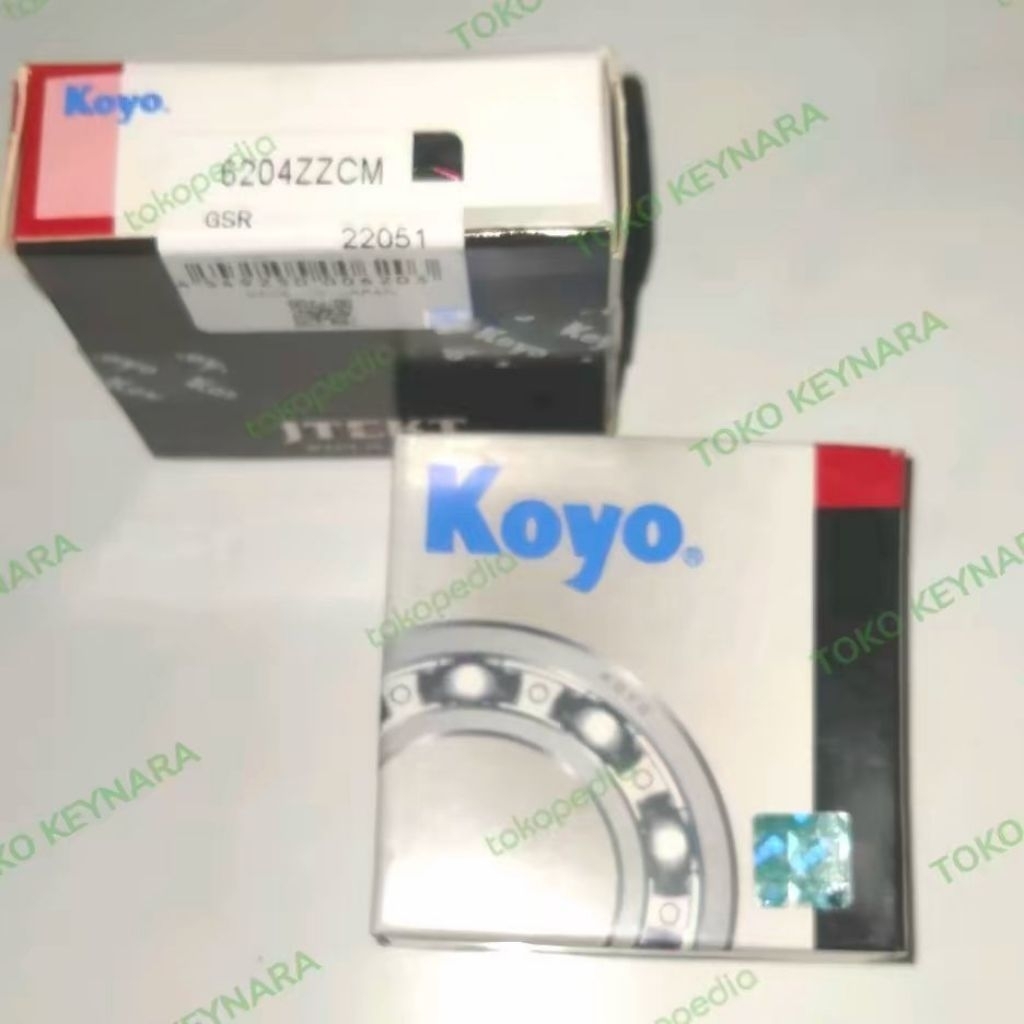 BEARING 6204ZZ 6204 ZZ MERK KOYO LAHER
