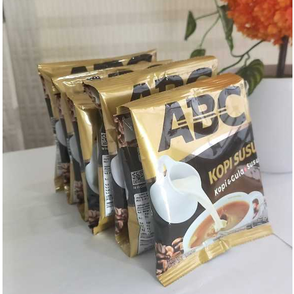 

ABC Kopi Susu 1 Renceng 10 PCS Coffee Instan Gula Robusta Bubuk Susu untuk Pengalaman Rasa yang Unik