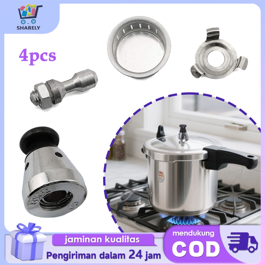 Katup Pembatas Tekanan Panci Presto 4pcs Katup Panci Presto Penutup Anti Pemblokiran Panci Presto