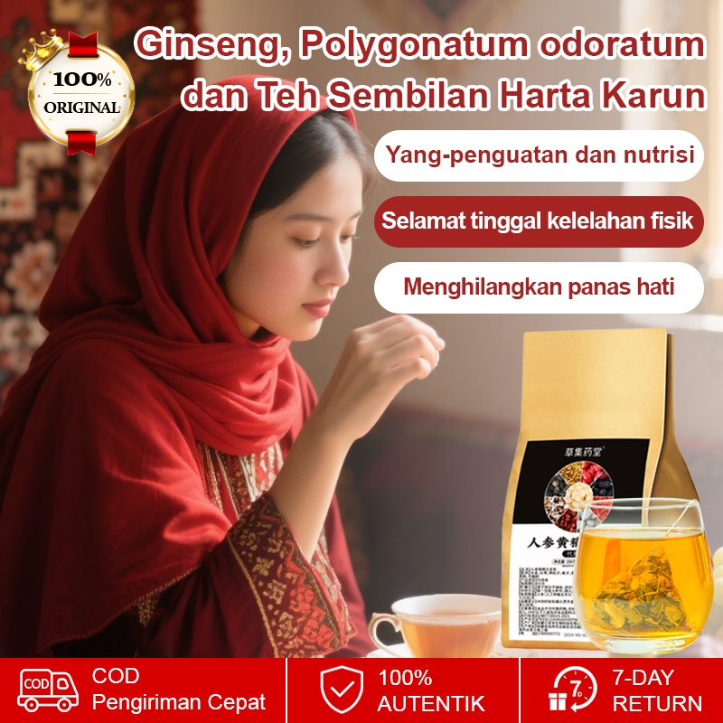 

❤️Beli 2 gratis 3❤️【5g*30/kantong】 Teh Kesehatan Pria Teh Goji, Polygonatum, dan Ginseng (9 Jenis Herbal) Teh Energi untuk Menambah Vitalitas dan Mengatasi Kelelahan Meningkatkan Daya Tahan Tubuh