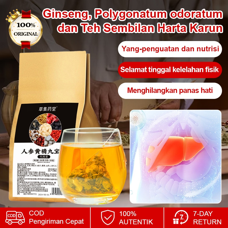 

❤️Beli 3 gratis 2❤️Teh Ginseng dan Polygonatum untuk Kesehatan Ginjal Teh Ginseng dan Goji Teh Kesehatan dan Kebugaran Pria Menambah Energi Meningkatkan Daya Tahan Tubuh Kantong Teh Anti-Kelelahan Teh Herbal Kesehatan Alami