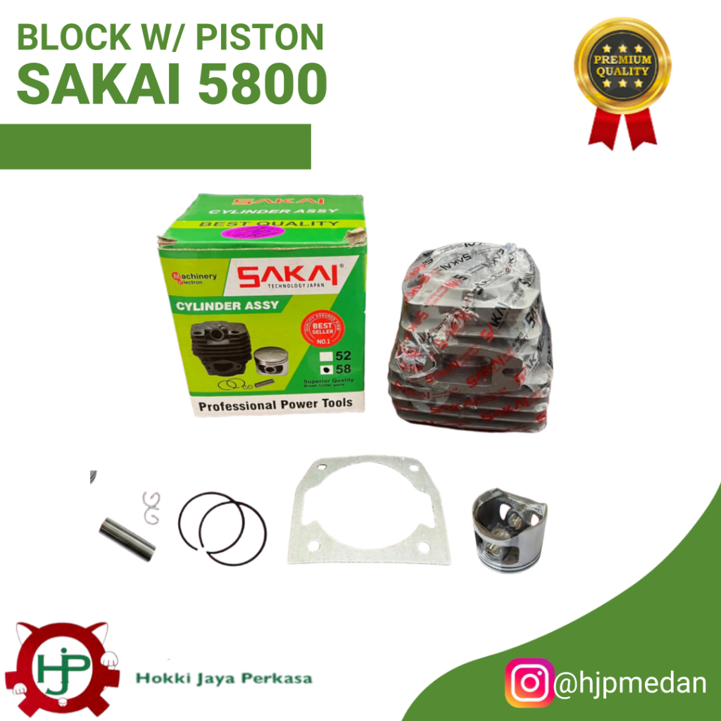 SAKAI Cylinder Block w/ Piston 5800 (45.2MM) Block Assy Komplit w/ Piston 5800 (45.2MM)