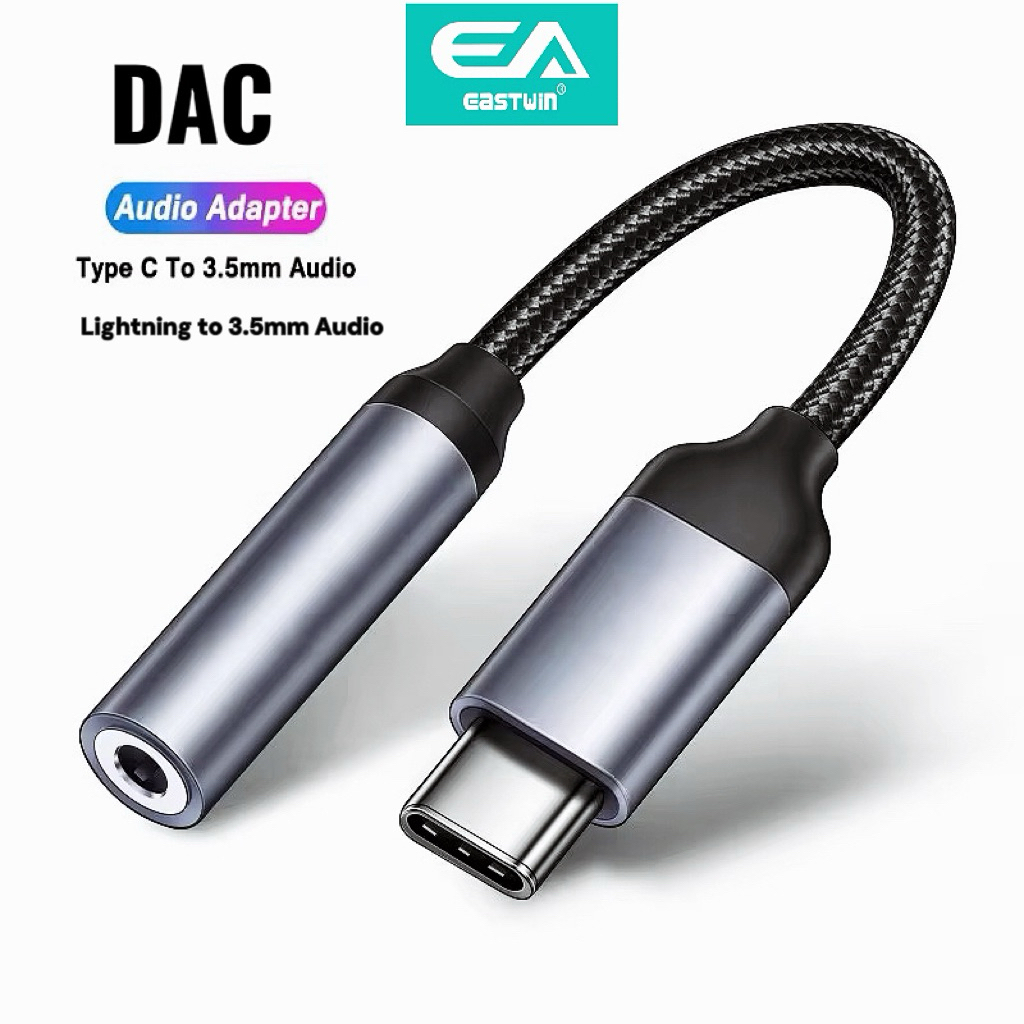 Konverter Adaptor DAC Type c/Lightning to Jack 3.5mm Female