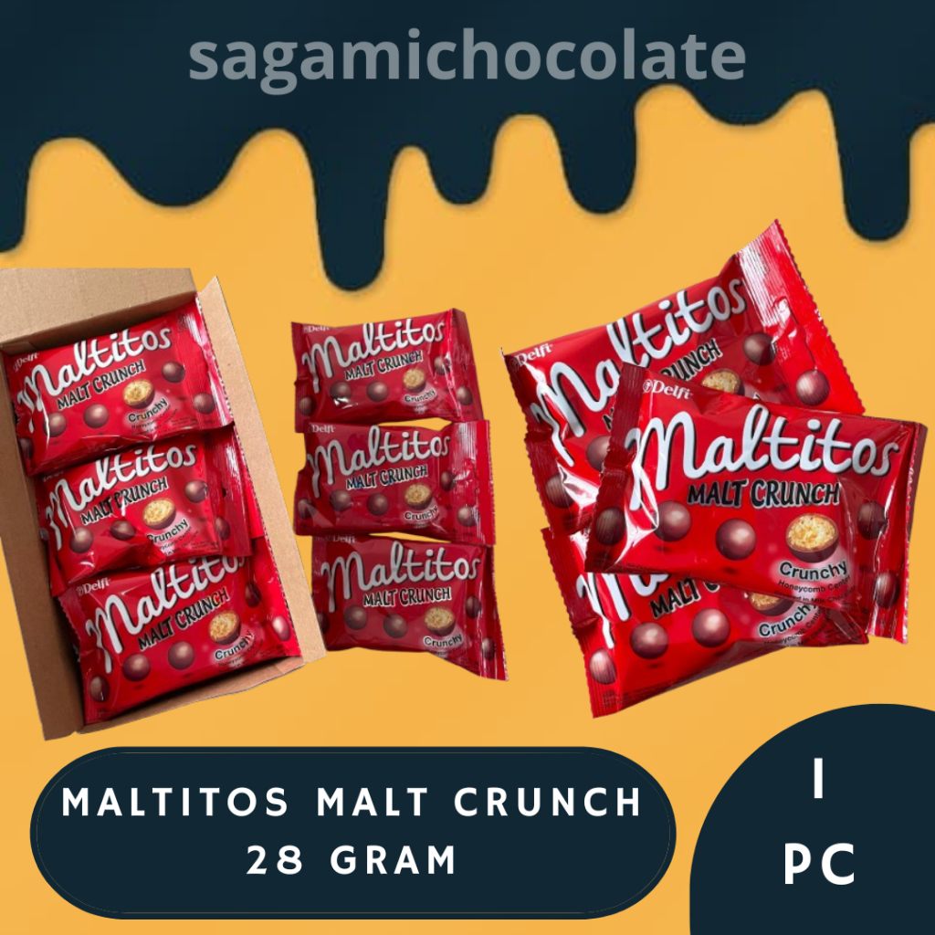 

COKLAT DELFI MALTITOS MALT CRUNCH 28 GRAM (1 PC )