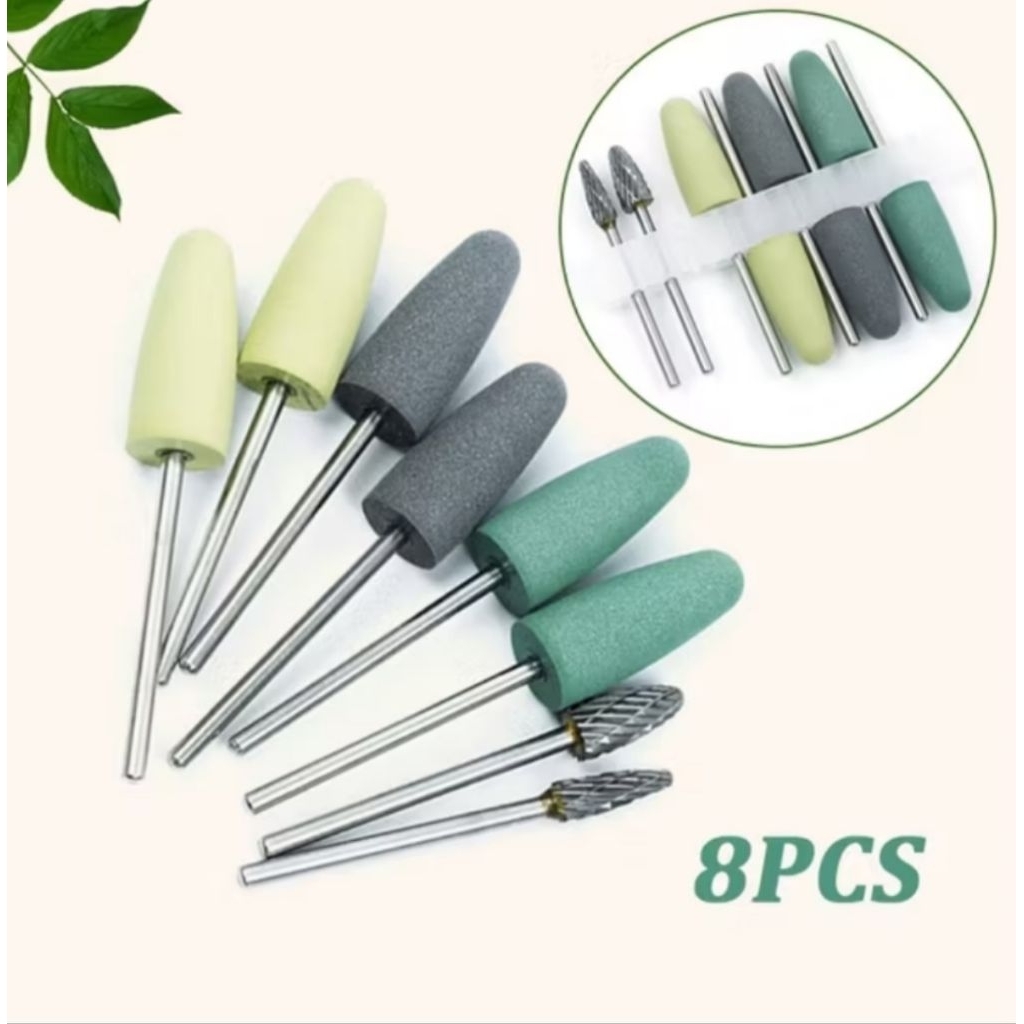 Bur polish protesa Set/dental bur poles akrilik set/bur poles gigi tiruan acrylic