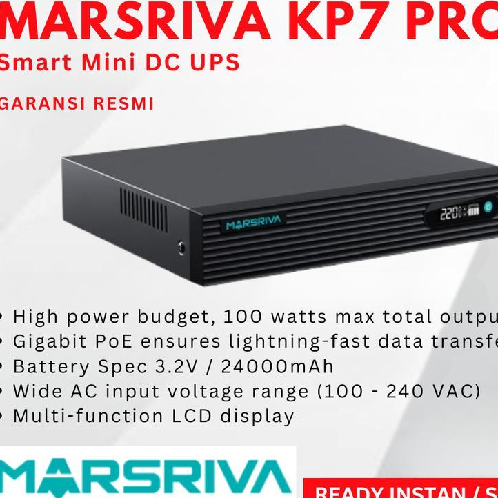 UPS MARSRIVA Smart Mini DC UPS KP7 PRO 24000mAh Power Supply Marsriva UPS KP7 PRO