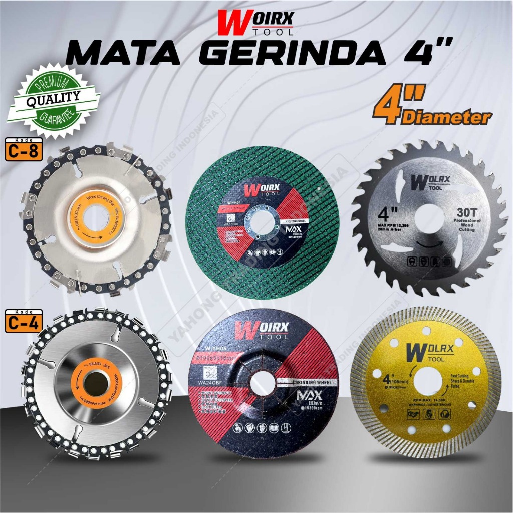 Mata Gerinda Batu Gerinda 4 inch 4inch