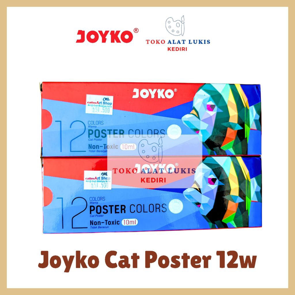 

[Alat Lukis Kediri] 1 Set Cat Poster Joyko 12 Warna