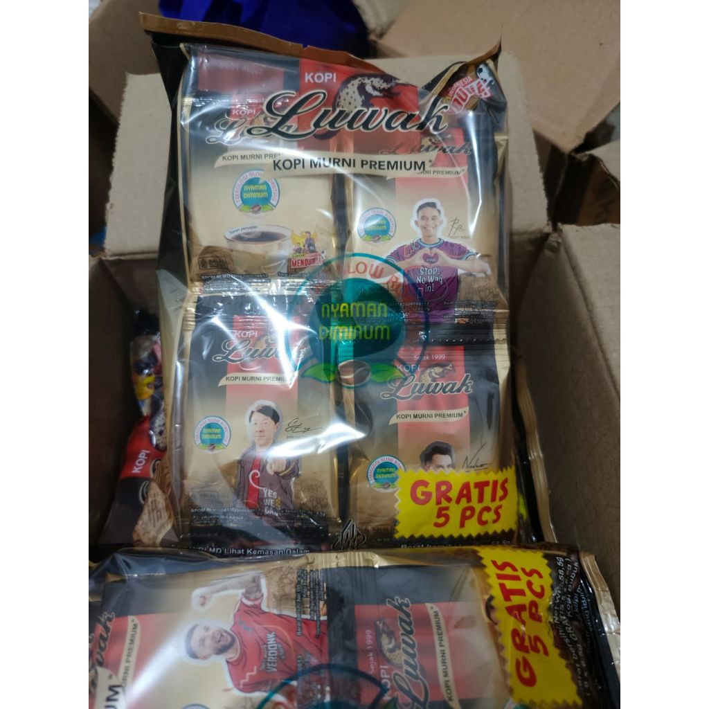 

luwak kopi bubuk murni 9+5 x 6.5g