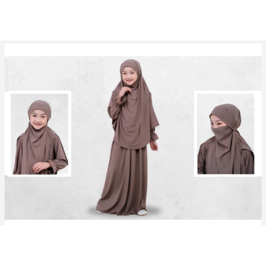 DARA FACTORY - Gamis Anak Alula Set 3 in 1