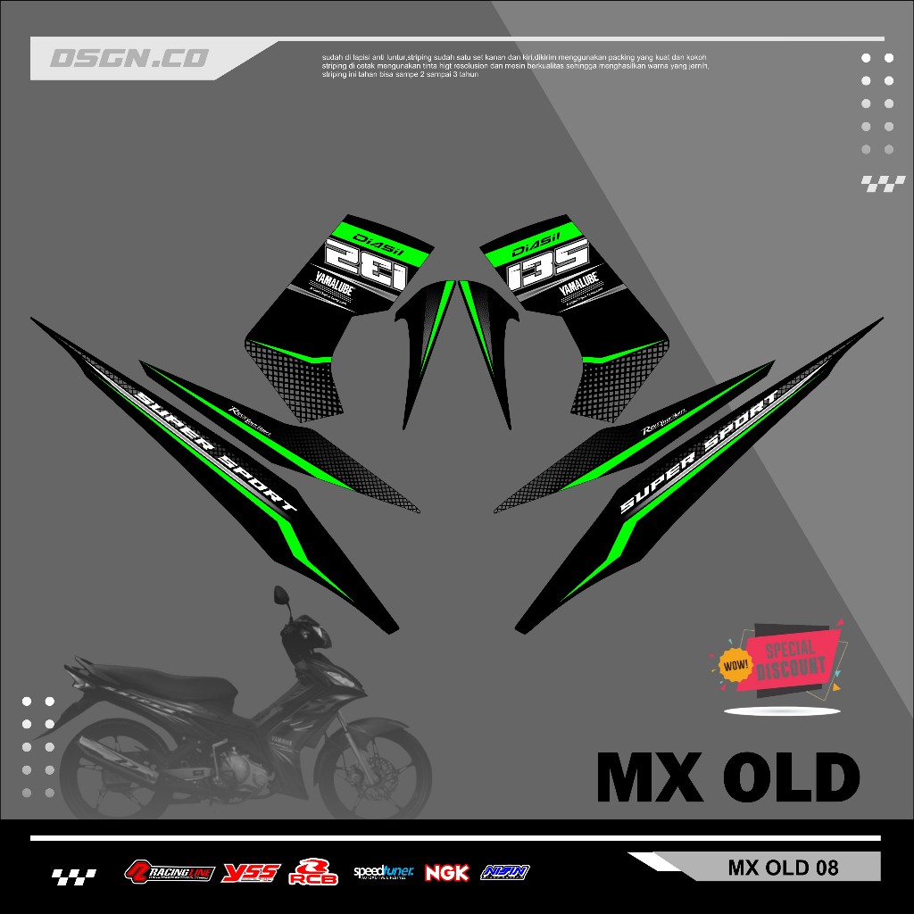 Striping Mx Old - Striping Mx Old Variasi Jupiter Mx Lama 135 variasi List Body Variasi Stiker Excit