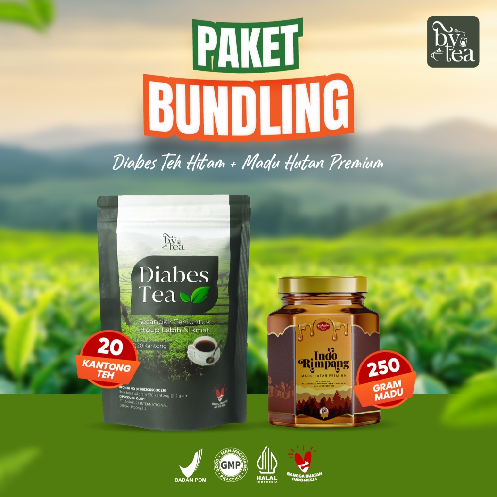 

Paket Bundling Bytea Teh Celup Diabes Plus Madu Hutan Indo Rimpang Membantu Stabilkan kadar gula darah secara alami