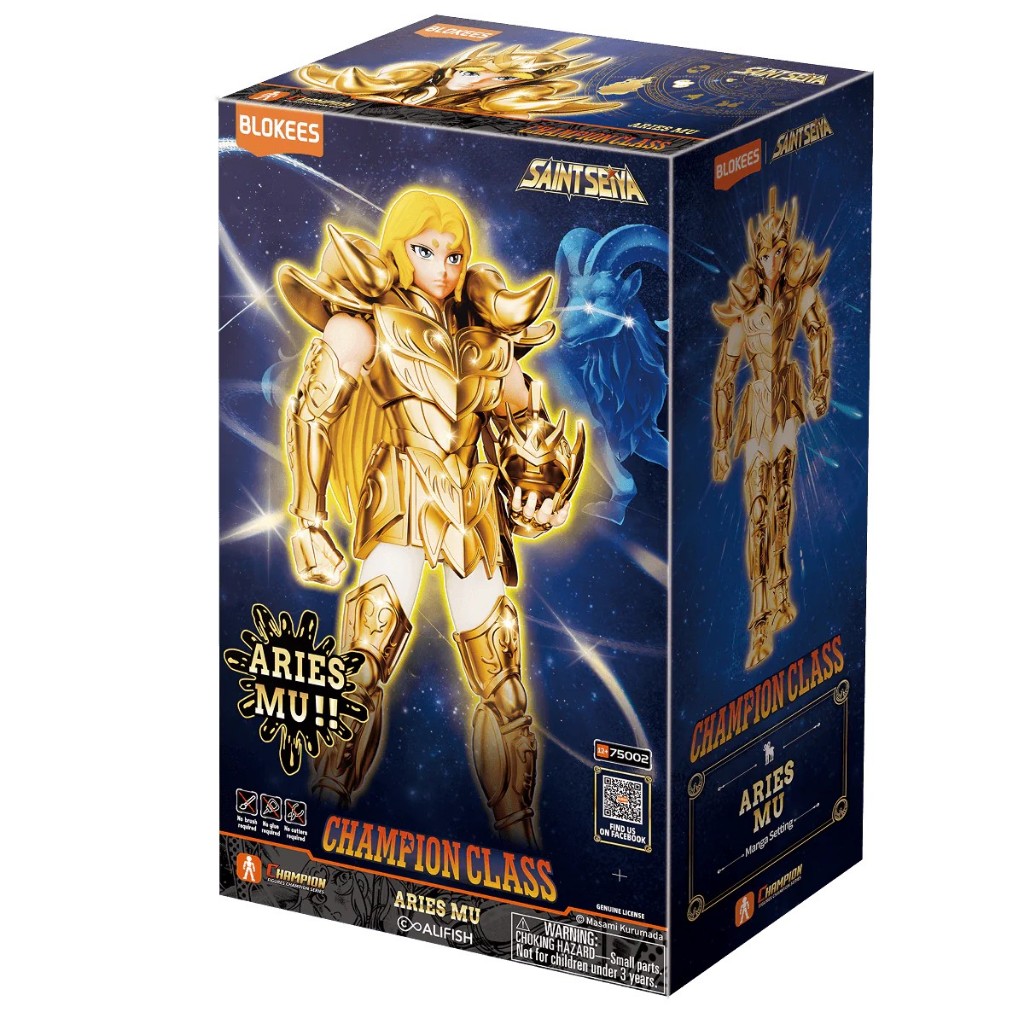 Blokees Buluke Saint Saiya Original Gold Saint Athena Champion Class Figure Anime - ARIES MU