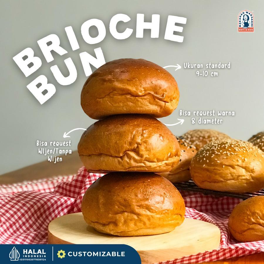 

Supplier Roti Brioche UMKM | Roti Light Brioche Bun Diameter 10cm / Supplier Roti Burger Bun|Roti Makanan Wargasini