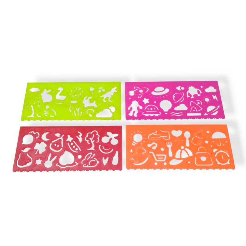 

Penggaris Mentessori Bentuk Gambar Besar Cetak Pola Isi 1 Pcs Murah