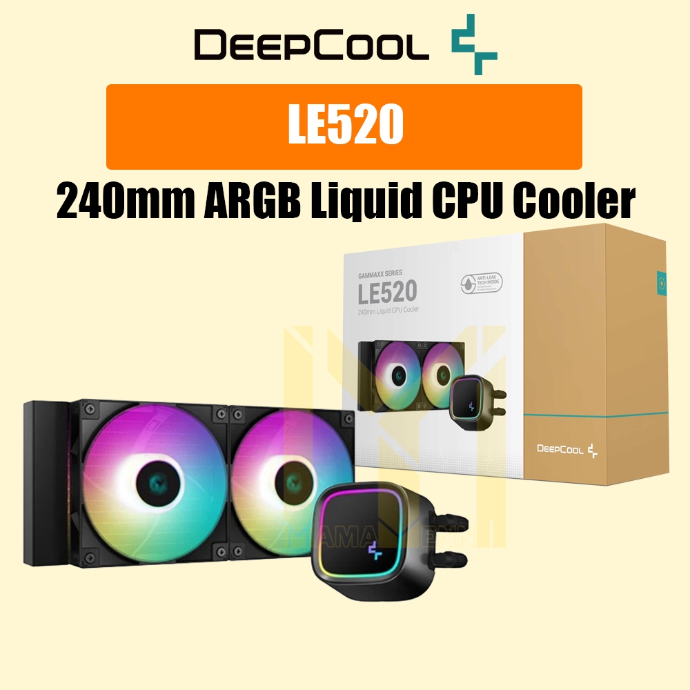 Deepcool LE520 ARGB 240mm AIO Liquid CPU Cooler / Gammax Series LE520