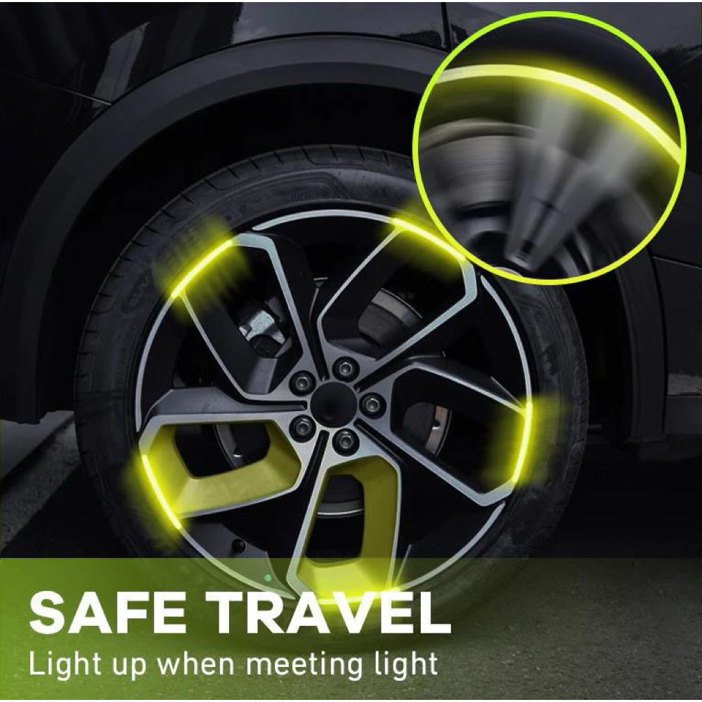 Stiker Velg Mobil Reflektif Anti Air – Glow in the Dark