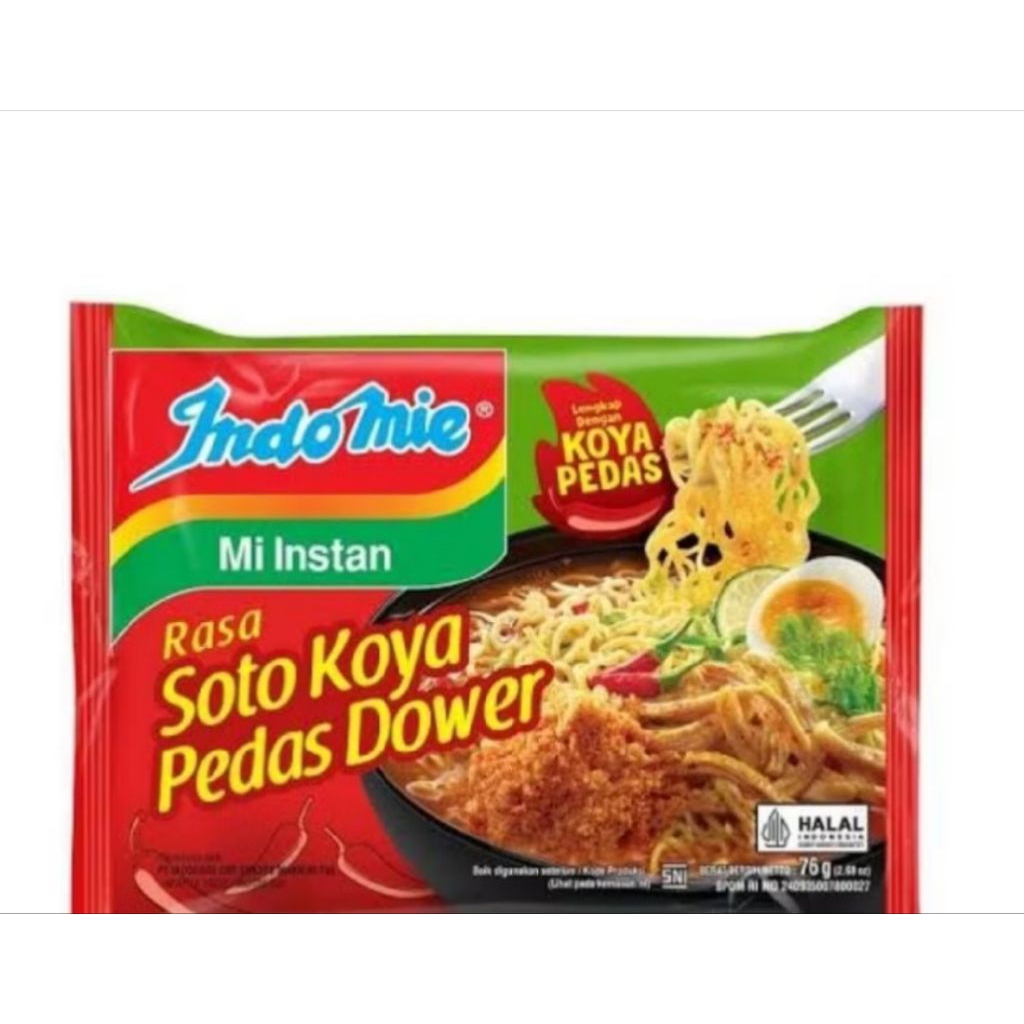 

(isi 3pcs) Indomie kuah soto koya pedas dower