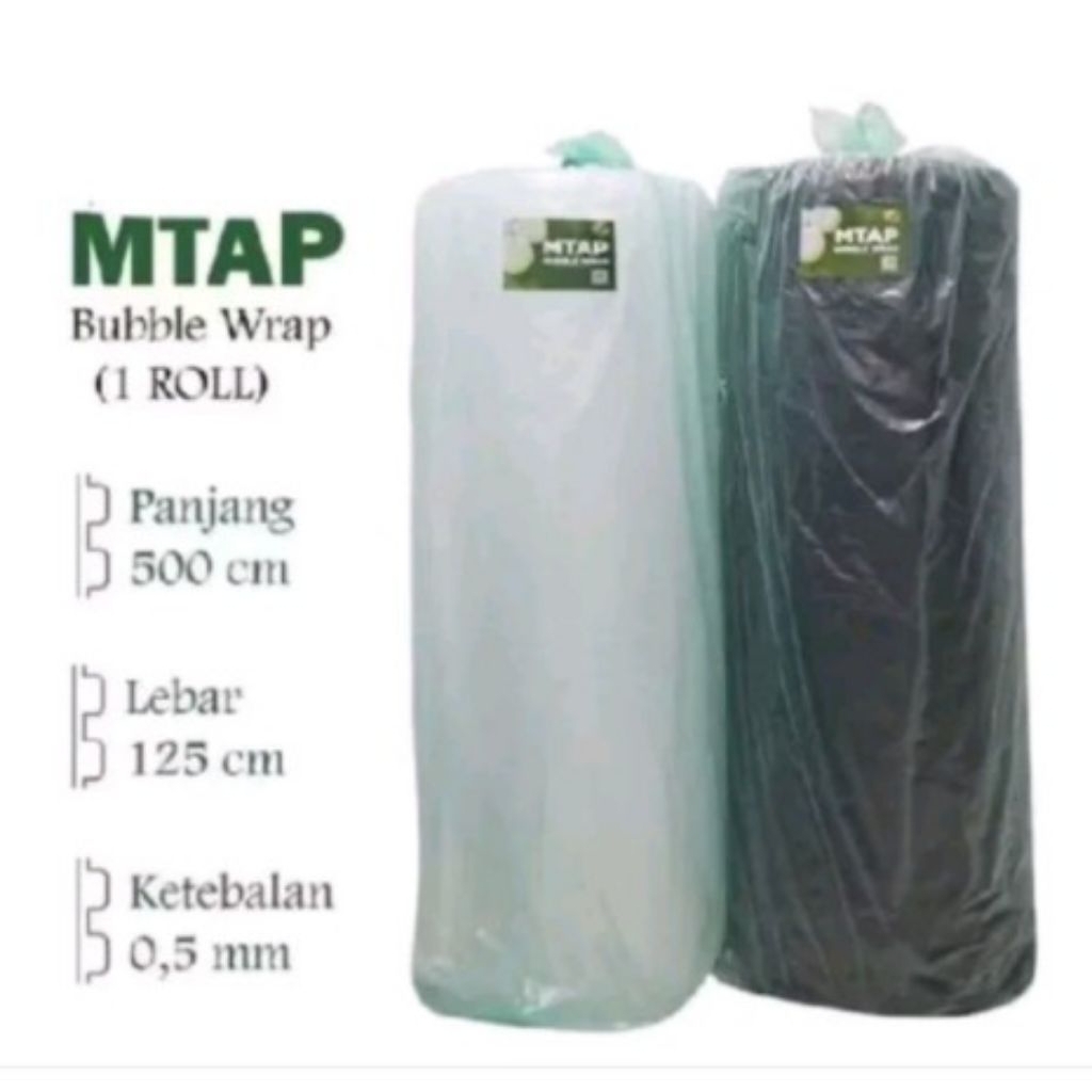 

BUBBLE WRAP MTAP 125CM X 50METER BUBBLE PLASTIK HITAM / BENING