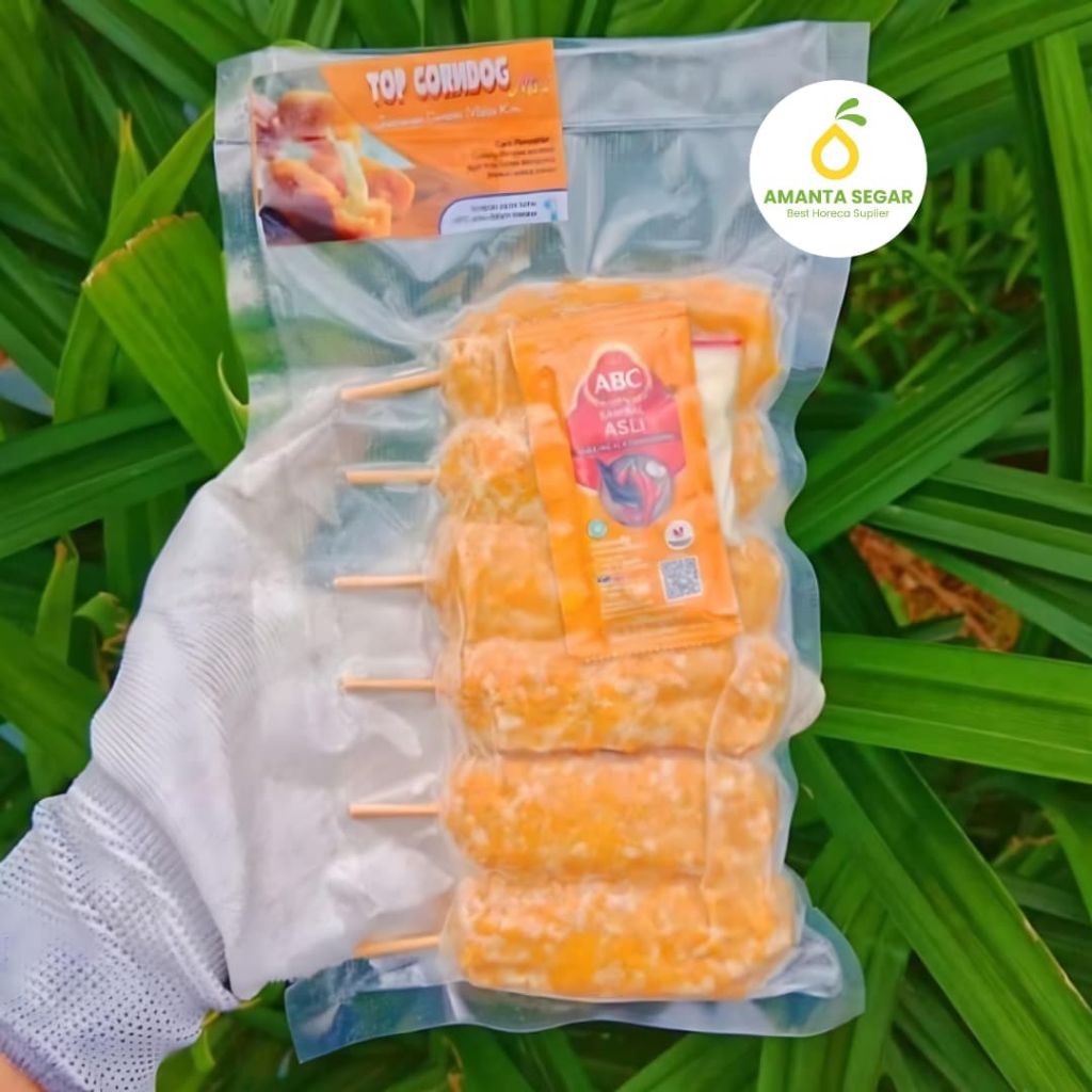 

Corndog Mozarella Korean Frozen Original Tepung Roti Kemasan isi 6pcs isi 3pcs Frozen