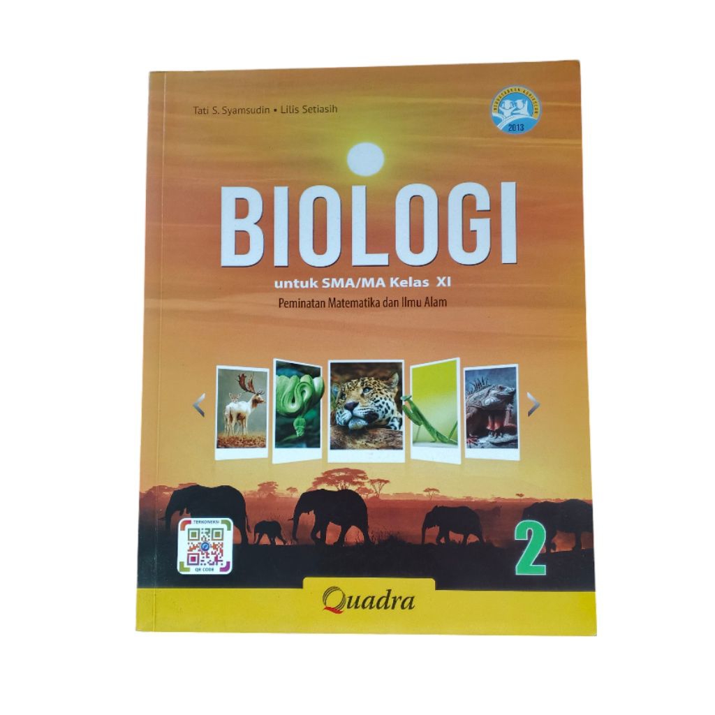 BUKU QUADRA BIOLOGI ORIGINAL SMA/MA KELAS 2/11 MURAH