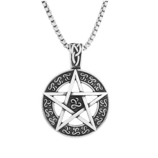 Kalung Tali Korea Dengan Liontin Bintang Model Punk Pria dan Wanita / Kalung Bintang
