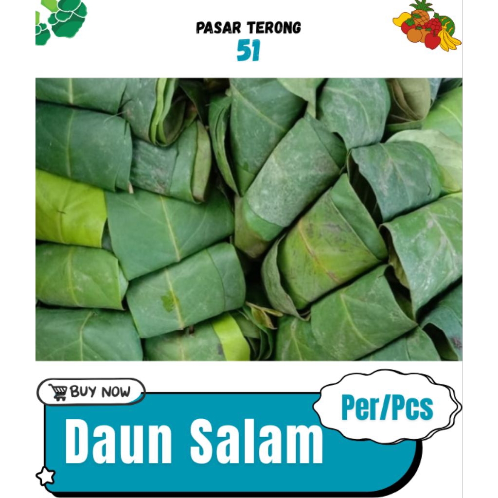 

Daun Salam Hijau-Kering Segar 3.000 Makassar