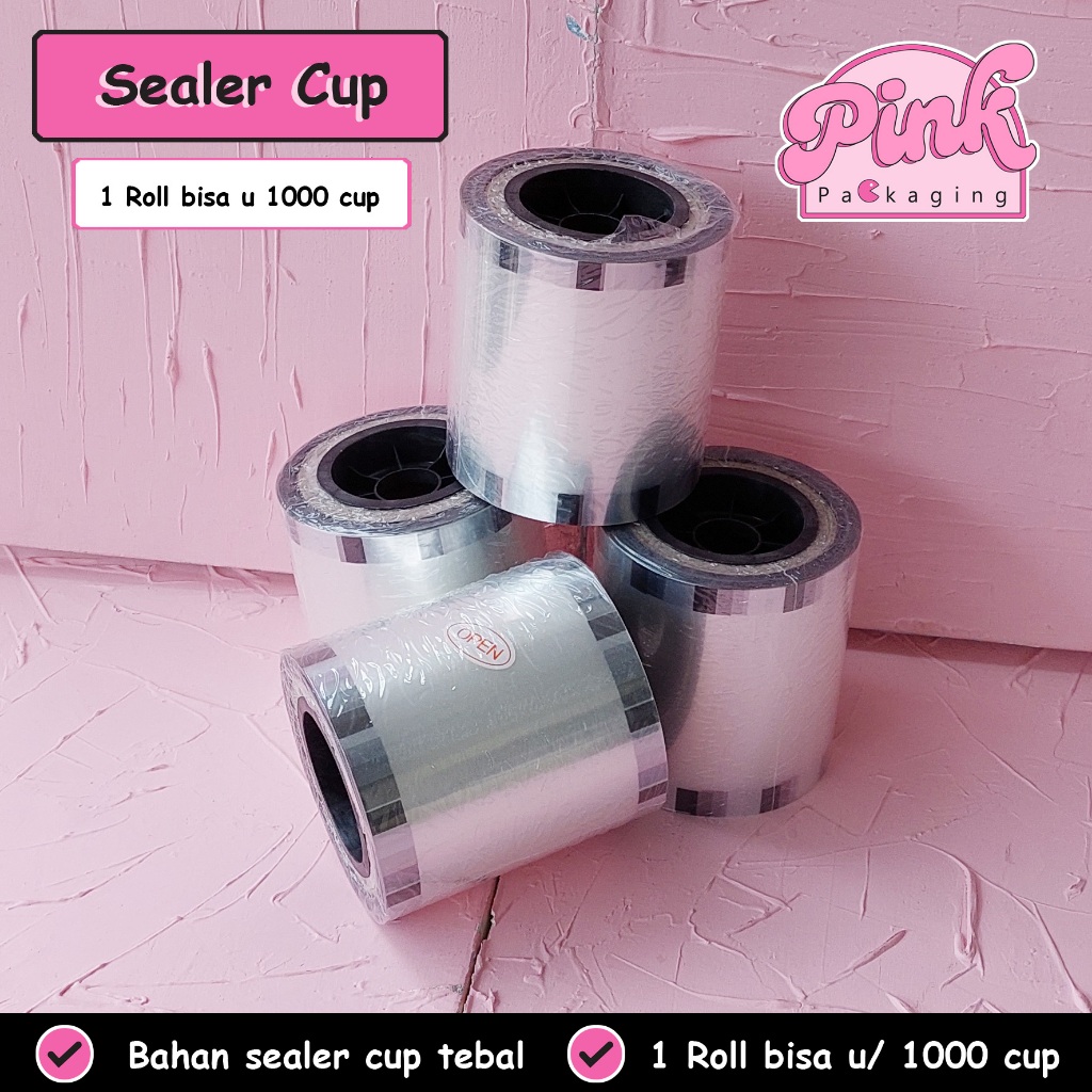 Lid Cup Sealer Bening 1000 Pakai – Segel Gelas Plastik Anti Tumpah
