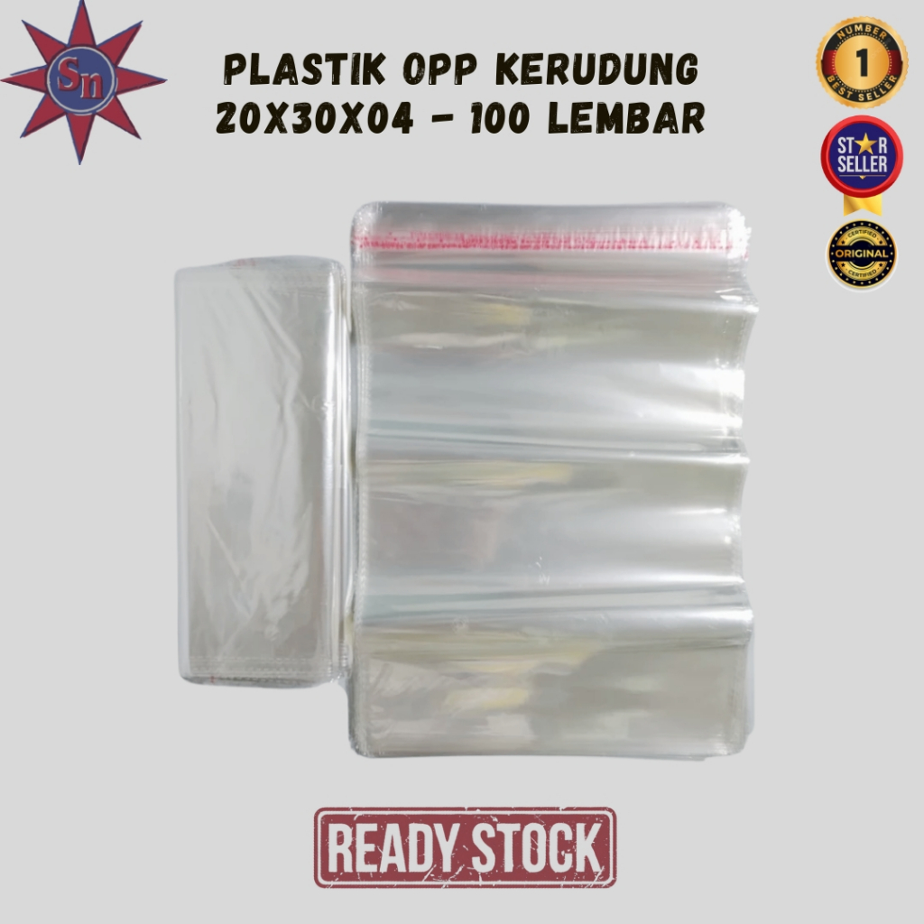 

Plastik OPP Kerudung 20X30X04 - Super King SM - 100 Lembar