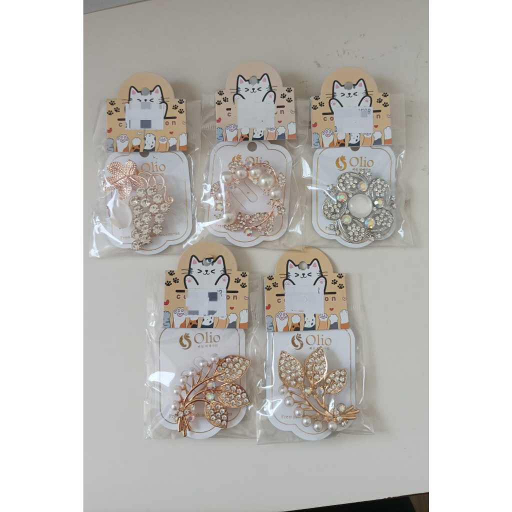 yonda collection--Ready bross besar & bross ring accesoris hijab