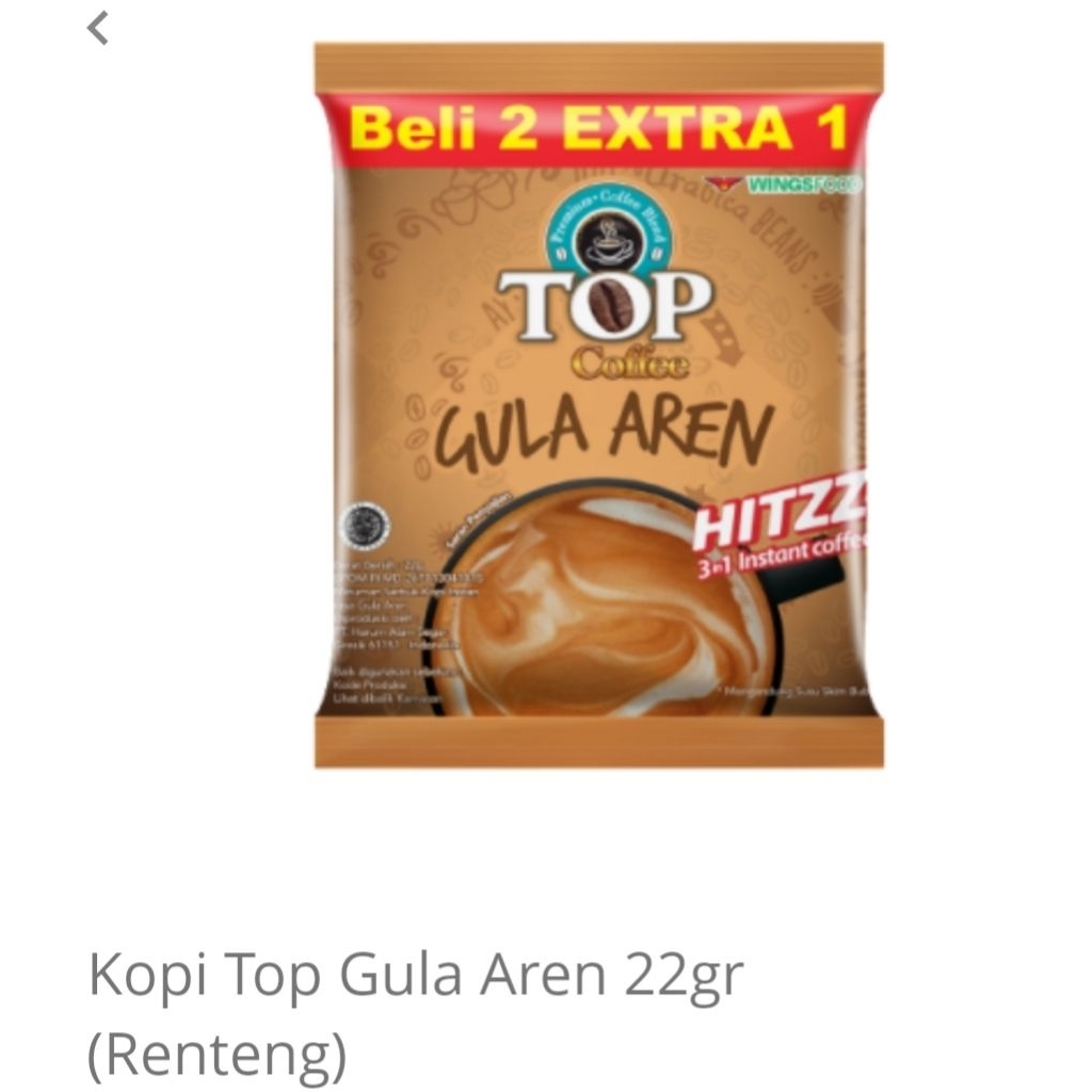 

TOP Kopi Gula Aren (15sachet)