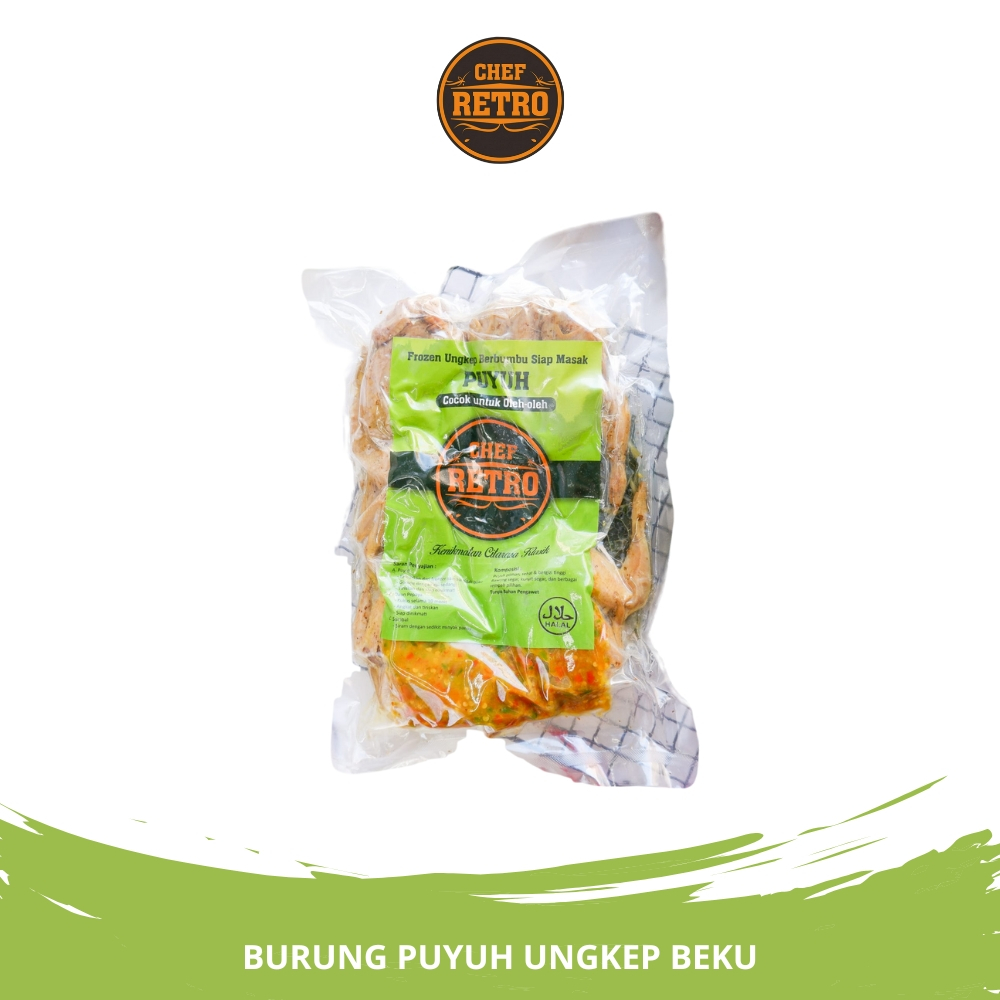 

CHEF RETRO - Burung Puyuh Ungkep Beku - 700gr