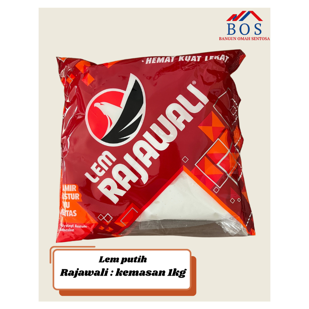 Lem Putih RAJAWALI 1kg, Lem PVAc