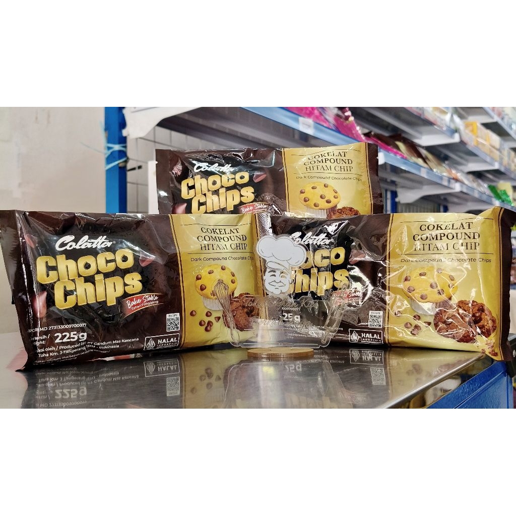 

Colatta choco chips Bake stable 225gr/Colatta Chips 225gr/Coklat Chip