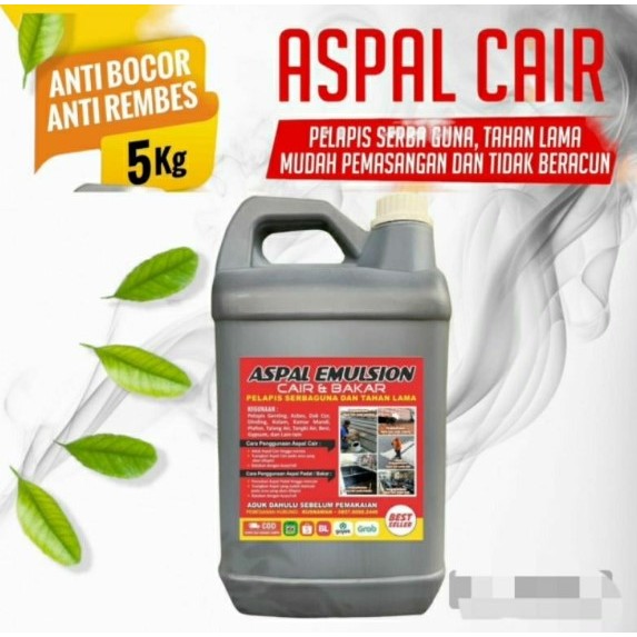 Aspal cair 5kg | Aspal Emulsion | Aspal Cair Anti Bocor dan Rembes