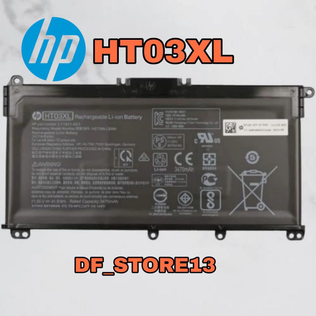 HP BATTERY ORI LAPTOP Pavilion X360 14-DH1052TX, 14-DH1053TX, 14-DH1054TX HT03XL NEW