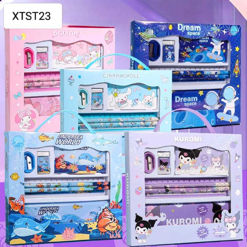 

SET ALAT TULIS / KOTAK PENSIL SANRIO / ALAT TULIS ANAK / ATK KARAKTER SANRIO / SOVENIR KOTAK PENSIL