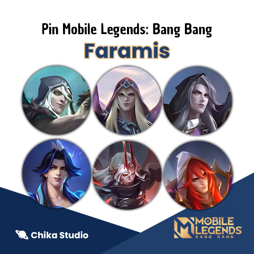 Pin Button Peniti Merchandise Mobile Legends: Bang Bang - Faramis