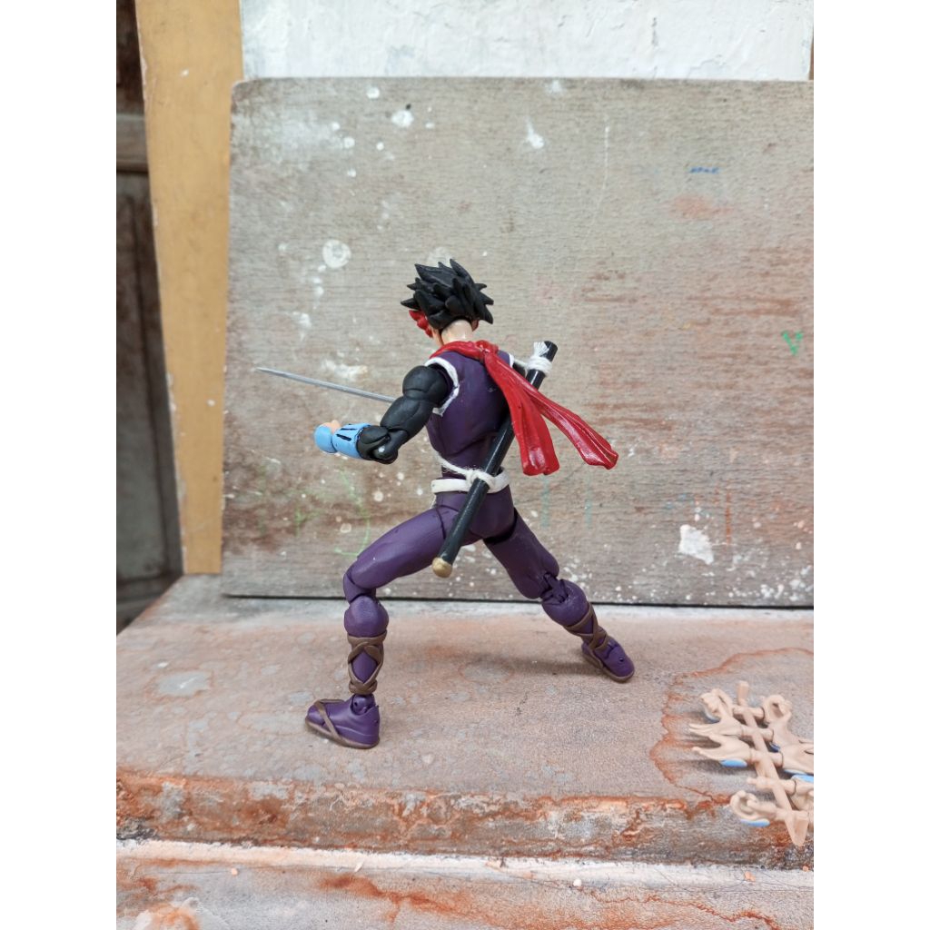 action figure custom 1/12 shf akakage red shadow ninja anime kartun jadul # vintage Toys valaverse l